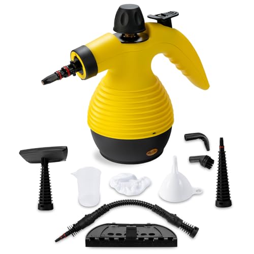 SOARS Vaporeta Limpieza Hogar, Presión de Vapor: 3 bares, Tiempo de Calentamiento: 3 5 min., Potencia: 1050W, Depósito de Agua: 350ml, Limpiador de Vapor de mano para Alfombras, Suelos, Ventanas