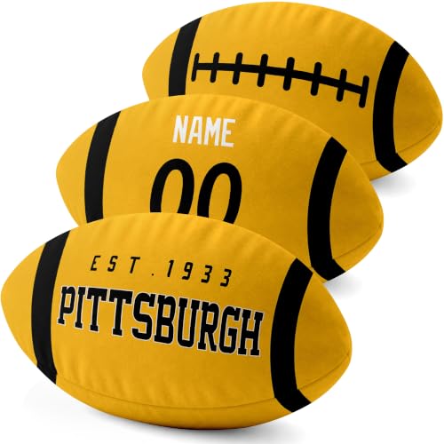 Image of ANTKING Pittsburgh Throw Pillow Custom Name Number for Men Boy Gifts | Personalized Gift for Youth for Birthday Christmas