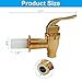 LifCratms Beverage Dispenser Replacement Spigot, 2 Pcs Plastic Drink Dispenser Spout Spigot, Push Style Faucet for Water Dispenser (Rose gold)