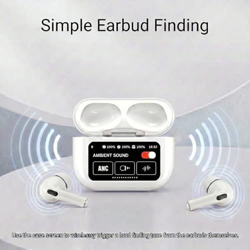 Image of Nyxo Wireless Earbuds,TWS Earbuds Wireless with ANC & ENC Dual Noise Cancellation, 13mm Titanium Drivers, 360 Immersive Audio, Low Latency Gaming Bluetooth 5.4, Find My Ear Buds with Sound Alert