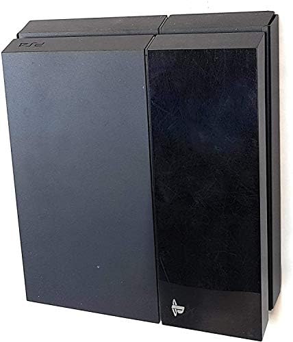 DYNAS PS4 Original Wall Mount Bracket  Sturdiest PlayStation 4 Wall Mount 3 Min Install  Works Perfectly, Zero WiFi Signal Loss  Keeps Box Cool & Hidden  Includes Fixtures & Fittings (Black)