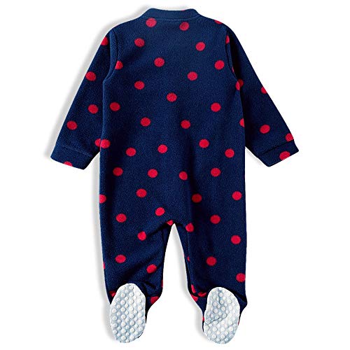Macacão de dormir para bebês Longo, TipTop, Bebê-Meninas, Marinho, P, 3 Meses
