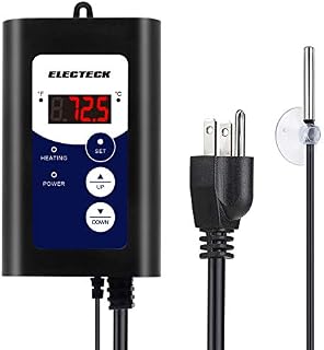 ELECTECK Heat Mat Thermostat, Digital Controller for Seed Germination, Reptiles and Brewing, 41°F