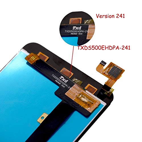 Écran LCD ZTE Blade A610 blanc : bloc complet de remplacement tactile
