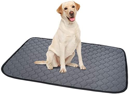 （03:30時点） ULIGOTA ペットシーツ 洗える 猫 犬用 おしっこパッド ペット用 トイレ下敷きマット 速乾 洗える 脱臭 抗菌(グレーL 二枚セット)