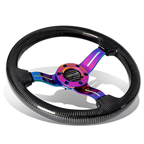 NRG Innovations NRG-ST-010MC-CF Carbon Fiber Steering Wheel 350mm 1.5