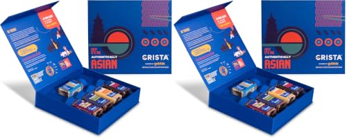 Image of CRISTA Authentically Asian Seasonings Gift Box | Ginger Powder| Umami Furikake | Tom Yum Seasoning| Shichimi Togarashi | Sichuan Peppercorn|Diwali Gifts For Family And Friends | Pack of 10 | 205 gms