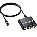 Produktbild DA Wandler, CAMWAY 192KHz DAC Digital zu Analog Wandler Audio Konverter, SPDIF Optisch Toslink zu Analog RCA Audio 3,5mm Adapter mit 1M optischem Kabel, DAC Konverter für TV DVD Blu-ray Xbox PS3 PS4
