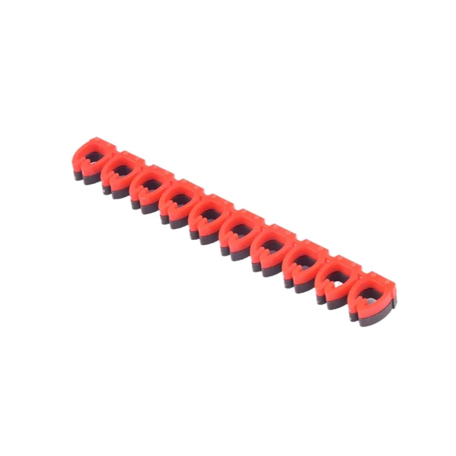 YUZGUHEY Wire Numbering Marker,Cable Number Markers Multicolor for 1.1-10.0mm Wires Pack of 100 Or 150 Pieces(Red-m-2(4.0mm))