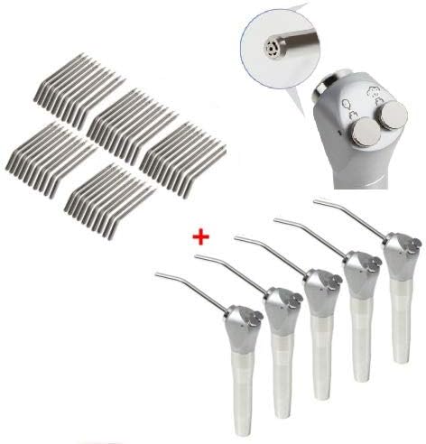 3 Way Air Water Spray Triple Triplex Syringe 2 Nozzles Tips(Pack of 5)