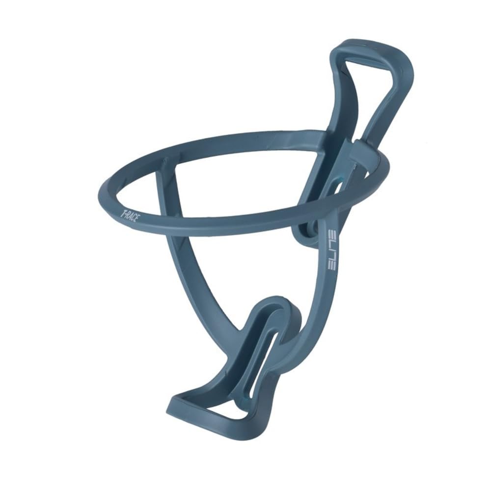 Elite T-Race Bottle Cage Light Blue Soft Touch – Dual Side-Entry Soft Touch Fibre-Reinforced Bike Bottle Holder 29g – For Road Bike, MTB & Gravel Cycling — image 1