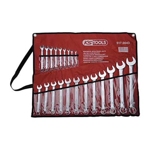 KS Tools 517.0043 CLASSIC Ringmaulschlüssel-Satz, abgewinkelt, 21-tlg. 6-32mm