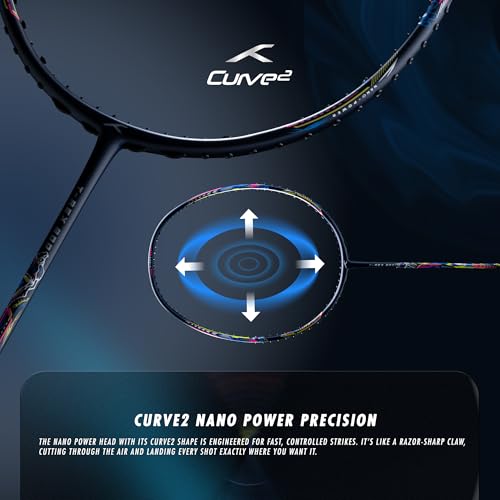 Image of Hundred T-Rex Unstrung Badminton Racket with Full Cover | 84 Grams | Maximum Tension ≤32 lbs