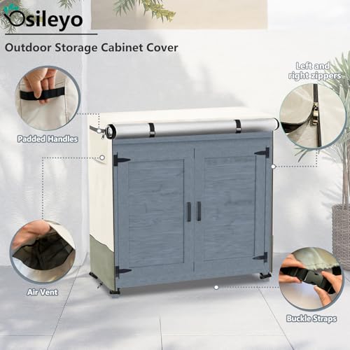 Housse pour armoire de rangement imperméable beige anti-UV 600D - 4