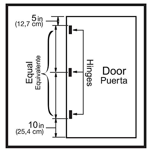 Everbilt 4 In. Satin Chrome 5/8 In. Radius Adjustable Spring Door Hinge #TOP2