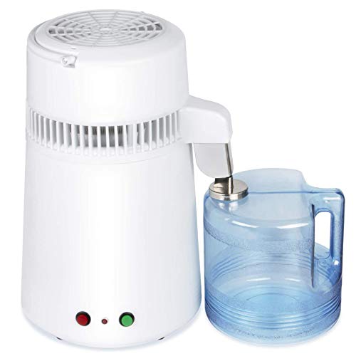 Destilador de agua, máquina para hacer agua destilada 4L, máquina destiladora de agua pura para mesa de encimera en casa
