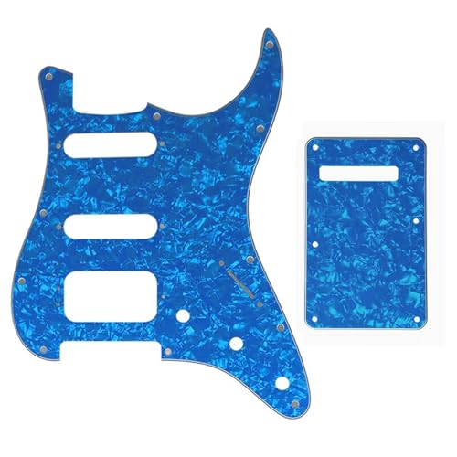 標準ギターピックガードプロフェッショナルアクセサリー エレキギターアクセサリー(Blue)