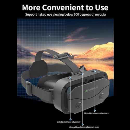 Image of TMY Three D Virtual Reality Glasses Three D Virtual Reality Helmet Movies Game|Smartphone VR Headsets|Consumer Electronics (1305) (TMY10)