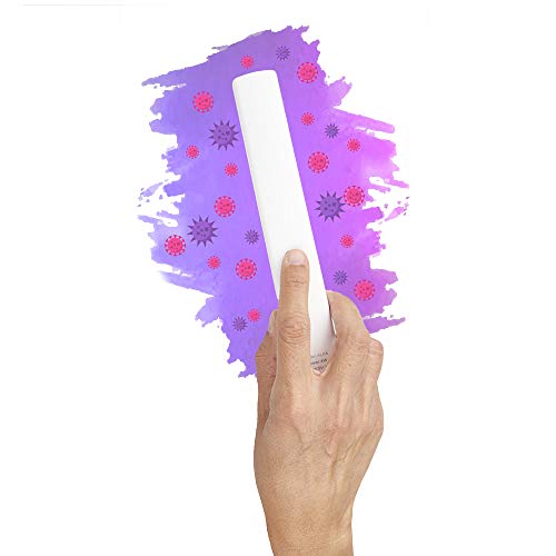 WE Lámpara Ultravioleta germicida Alfa, 96 MW, Longitud de Onda Uvc 270-280nm, Blanco, 21x2,5x3 cms - pequeño tamaño, Ideal para Transportar