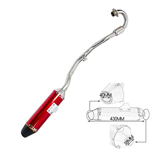 Red Slip-On Full Exhaust Muffler System For Crf230F Crf150F 2003-2013 Motorcycle #TOP25