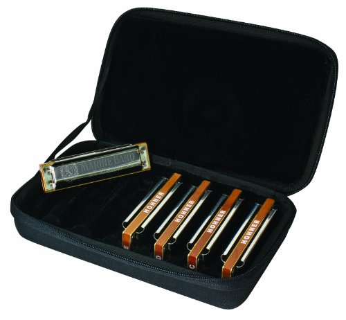 Hohner MBC5 Marine B- 1896 5 Pack Harmonicas Includes Keys G, A, C,D & E (Black) - Les Beatles, Paul McCartney, John Lennon, RIngo Starr, George Harrison Hohner MBC5 Marine B- 1896 5 Pack Harmonicas Includes Keys G, A, C,D & E (Black) – Image 4