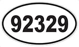 US Decal, Inc. Number 92329 Oval Sticker