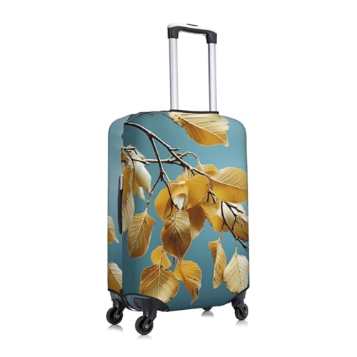 Birch Leaves Travel Luggage Cover Elastic Washable Suitcase Protectors Anti-Scratch Suitcase Covers Luggage Protector Fits 18-32 Inch Suitcases3