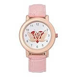 Swans in Love - Orologio da polso da donna, alla moda, con cinturino morbido, regalo per compleanni, San Valentino