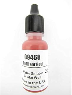 Brilliant Red Acrylic Reaper Master Series Hobby Paint .5oz Dropper Bottle Reaper Miniatures