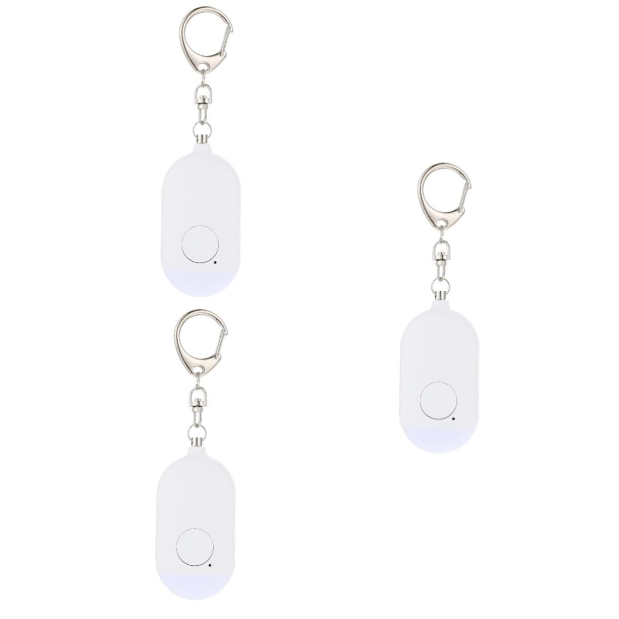 UPKOCH 3ensembles Alarme Personnelle Compacte avec Lampe De Poche LED Dispositif De Sécurité Extérieur Rechargeable pour Femmes Et Voyageurs