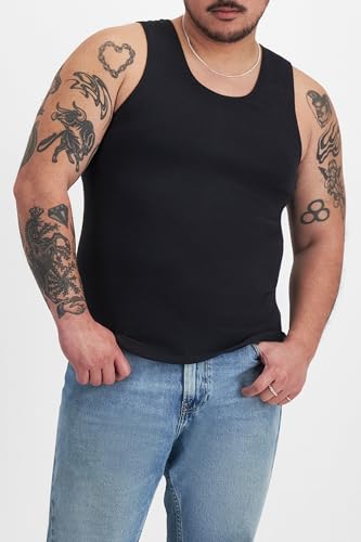 Bonds Soft Chesty Tank Undershirt in 100% Cotton Rib for Men, 2-Pack2