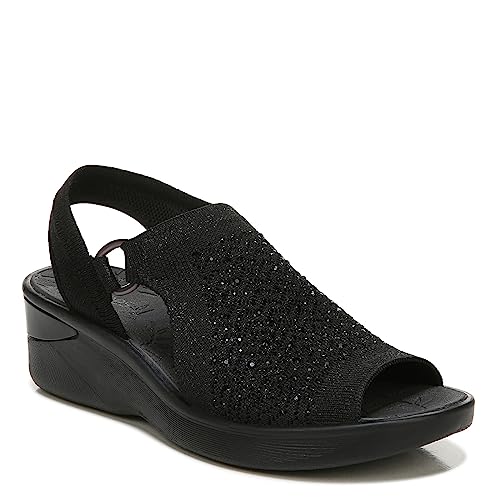 BZees Women's Star Bright Slingback Wedge Sandal