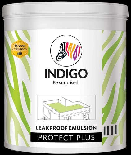 Image of Indigo Leak Proof Emulsion 10L Waterproofing Matt Finish - White | Premium Paint |10 Liters | White