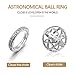 Produktbild DGdolph Astronomische Kugel Ring Fingerring Cosmic Paare Liebe Schmuck Geschenke Silber 5