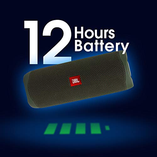 Caixa de Som Bluetooth JBL Flip 5 20W Verde - JBLFLIP5GREN