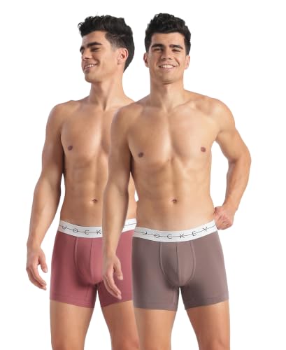 Image of Jockey NY16 Men Super Combed Cotton Elastane Stretch Solid Trunk with Ultrasoft Waistband (Pack of 2)