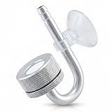 QWORK Diffusore CO2 per Acquario, diffusore di CO2, con ventose e tubo a U, per Acquario Accessorio