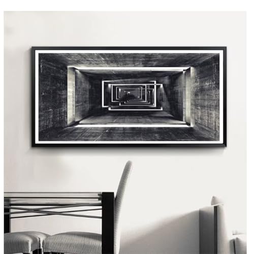 Peinture sur toile murale abstraite haut de gamme décoration 80x40cm