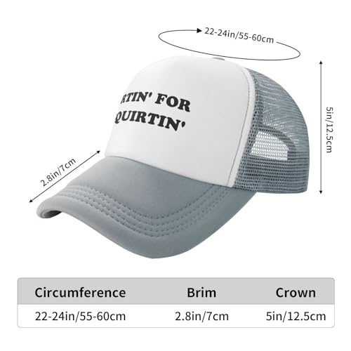 Image of Hurtin for A Squirting Hat Funny Trucker Hats Adjustable Classic Fishing Cap for Men and Women Black