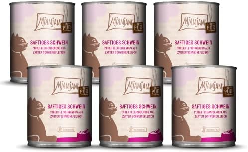 MjAMjAM - premium wet food for dogs - blanched chicken with delicious carrots in sauce, pack of 6 (6 x 380 g), grain-free with extra meat