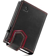 Porte Carte Bancaire LORZOR Portefeuille AirTag Homme - Fermeture Magnétique Puissante - Porte-Cartes RFID - Cuir Véritable - Cadeau Luxe Portefeuille Slim