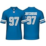 Custom Mens/Youth Football Aidan Stitched T-Shirt for Sports Fan Hutchinson Blue No Brand/Logos