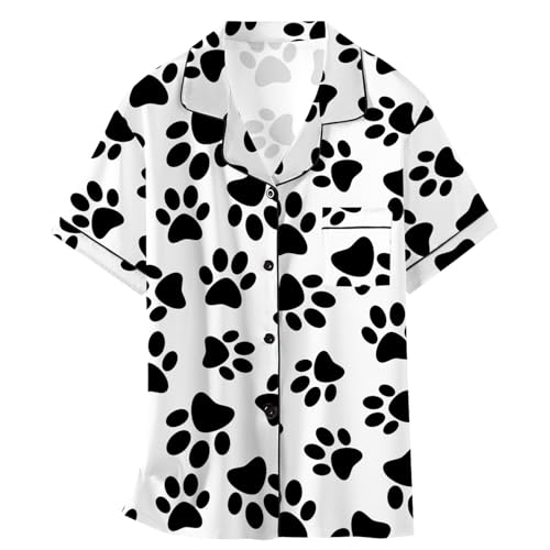 Image of Schbbbta Girls Womens Pajamas, Satin Silky Pjs Set Kids 2Pcs Button-Down Nightwear Sleepwear Gift for Mommy and me