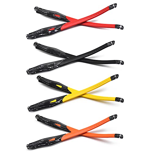 Kit de gomas para evitar caídas en gafas Oakley Crosslink Sweep con repuestos naranja y amarillo
