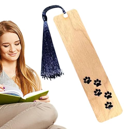 Wooden Pet Bookmarks, Handcrafted Aesthetic Design, Lightweight Non-Slip Material, Sturdy Reading Accessory, Perfect for Men, Wo