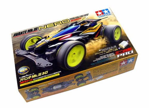 per Tamiya 18627 Mini 4WD Avante MK.III Nero 1/32 Kit Montaggio Originale