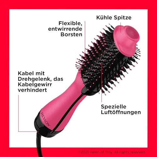 Revlon Salon One-Step Haartrockner und Volumiser – Neue Pink Edition (One-Step, IONEN- und KERAMIKTECHNOLOGIE… – Ansicht 4