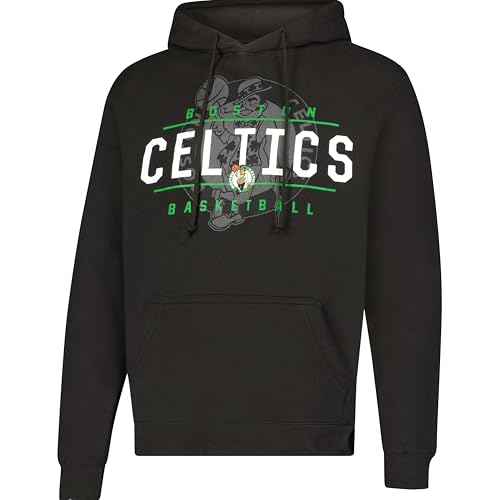 Ultra Game Mens NBA Official Super Soft Get Right Hoodie Sweatshirt Boston Celtics Black Large
