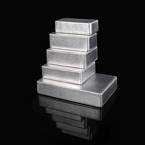 5 X Manual Polishing 1590B Die-cast Aluminum Enclosures Box for Guitar Pedal Kits