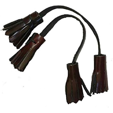 Ikon original Leather Replacement Tassels for Loafers (Black) Cover